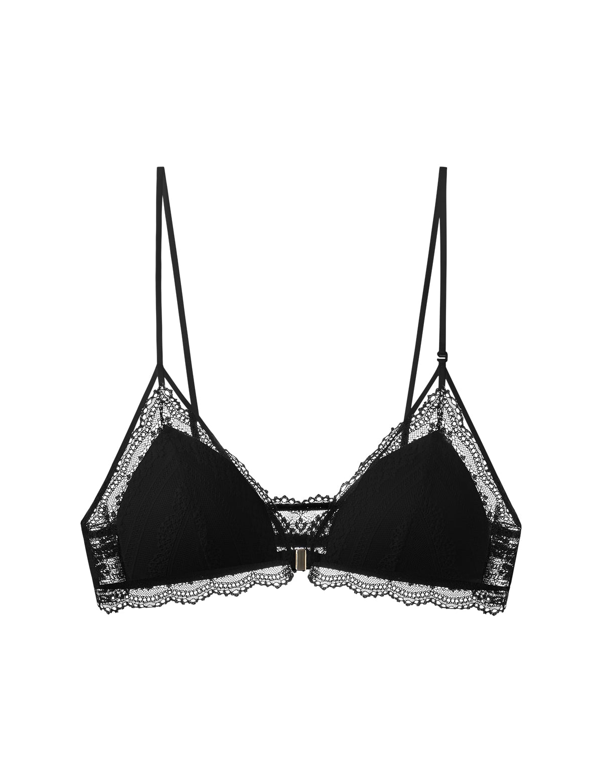 Front Closure Lace Backless Bra
